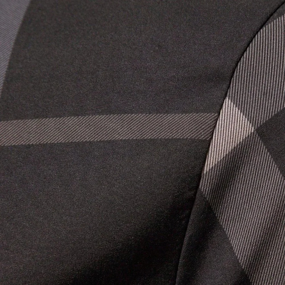 Black Casual Mens Plaid Print Shirt - Picture 5 of 5